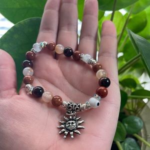 Goldstone Evil Eye Bracelet